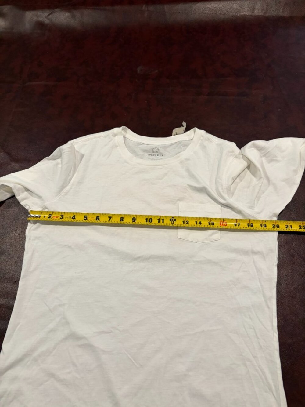 Ivory Ella white long sleeve valentine heart lollipop elephant tee NWOT size M - Picture 7 of 7